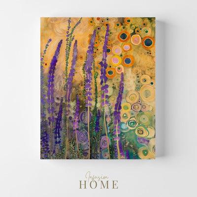 Vibrant Calm - Lavender Silhouettes and Colorful Chaos - Infusion Home