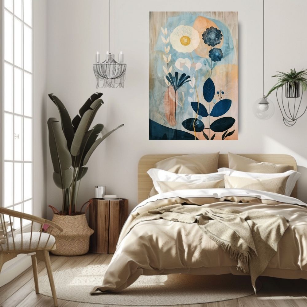 Midnight Floral Whisper Giclée Print – Elegant Dark Toned Art - Infusion Home