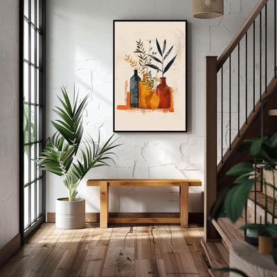 Nature's Vases – Abstract Floral in Minimalist Boho Style - Infusion Home