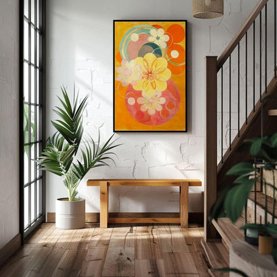 Radiant Petals – Bold Color Floral Abstract - Infusion Home