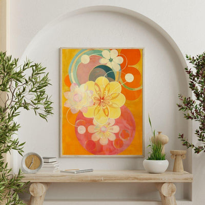 Radiant Petals – Bold Color Floral Abstract - Infusion Home
