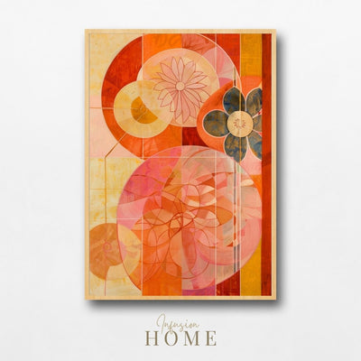 Poster wall art showing 'Soft Bloom – Abstract Art with Pink Flair'