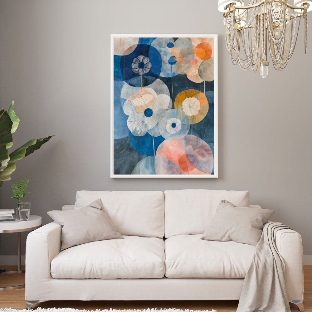 Spectrum Flowers Art Print – Colorful Abstract Floral Wall Art for Modern Spaces - Infusion Home