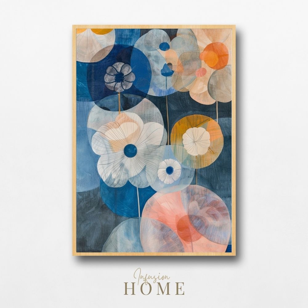 Spectrum Flowers Art Print – Colorful Abstract Floral Wall Art for Modern Spaces - Infusion Home