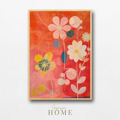 Poster wall art showing 'Vibrant Garden – Colorful Floral Design'