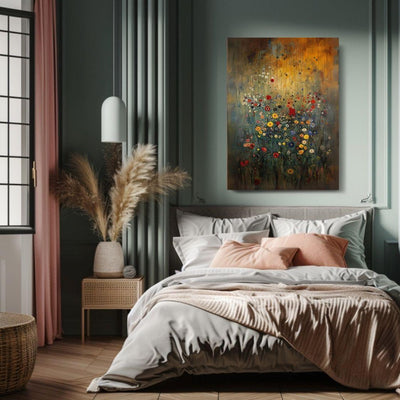 Hushed Petals - Vivid Wildflowers in Abstract Hues - Infusion Home