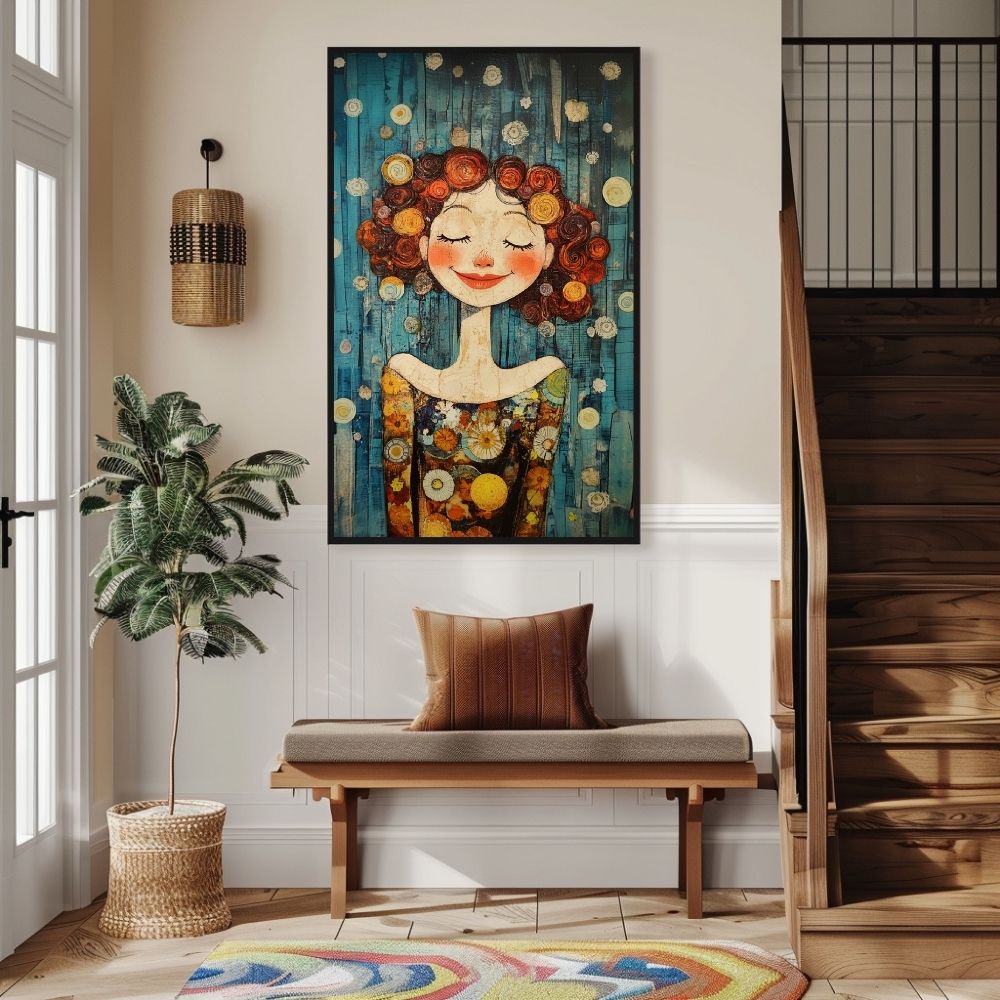 Bold and Beautiful – Abstract Whimsical Portrait Art - Infusion Home