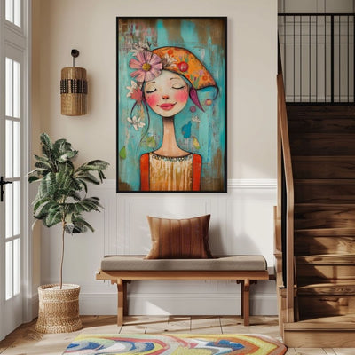 Creative Charm – Whimsical Woman with Unique Flair - Infusion Home