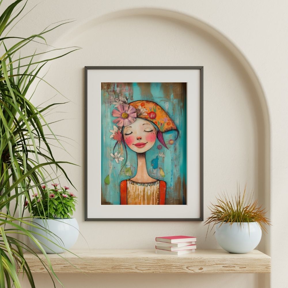 Creative Charm – Whimsical Woman with Unique Flair - Infusion Home