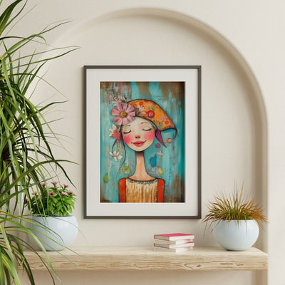 Creative Charm – Whimsical Woman with Unique Flair - Infusion Home