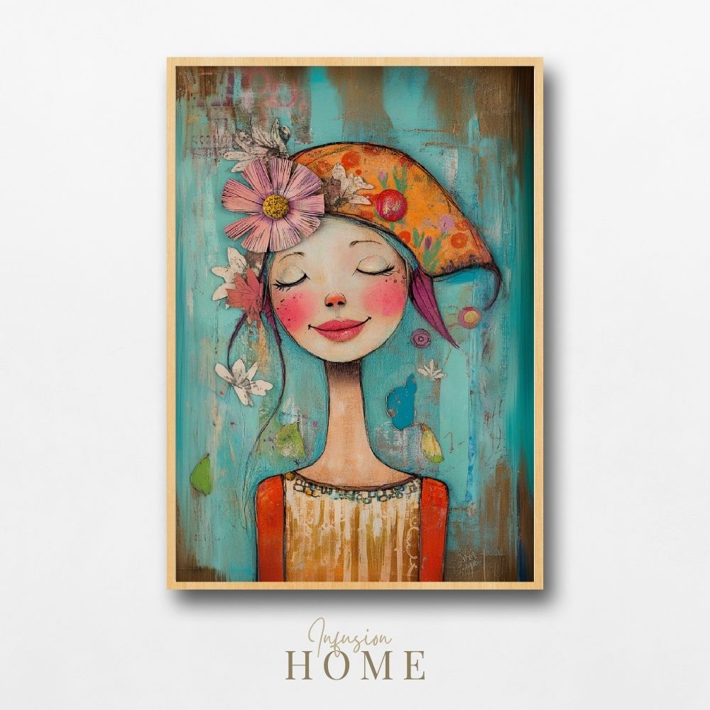 Creative Charm – Whimsical Woman with Unique Flair - Infusion Home