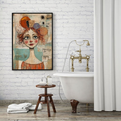 Dreamy Bloom – Whimsical Portrait with Artistic Flair - Infusion Home