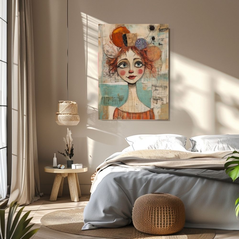 Dreamy Bloom – Whimsical Portrait with Artistic Flair - Infusion Home