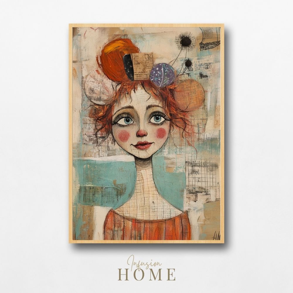 Dreamy Bloom – Whimsical Portrait with Artistic Flair - Infusion Home