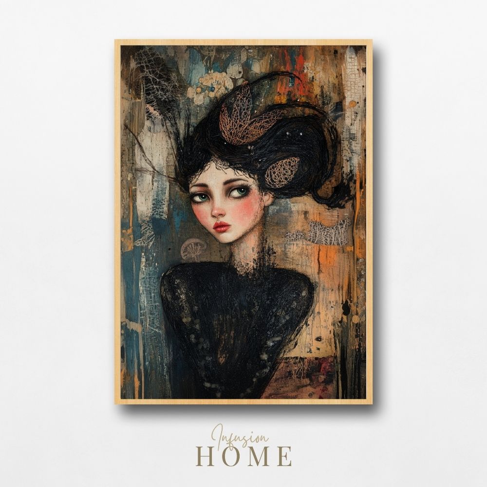 Dreamy Whimsy – Woman in Bold, Artistic Style - Infusion Home