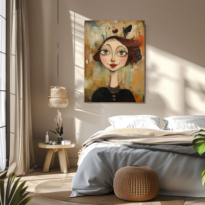 Joyful Portrait – Whimsical Mixed Media Art - Infusion Home