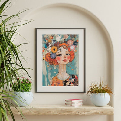 Luminous Woman – Whimsical Art with Playful Details - Infusion Home