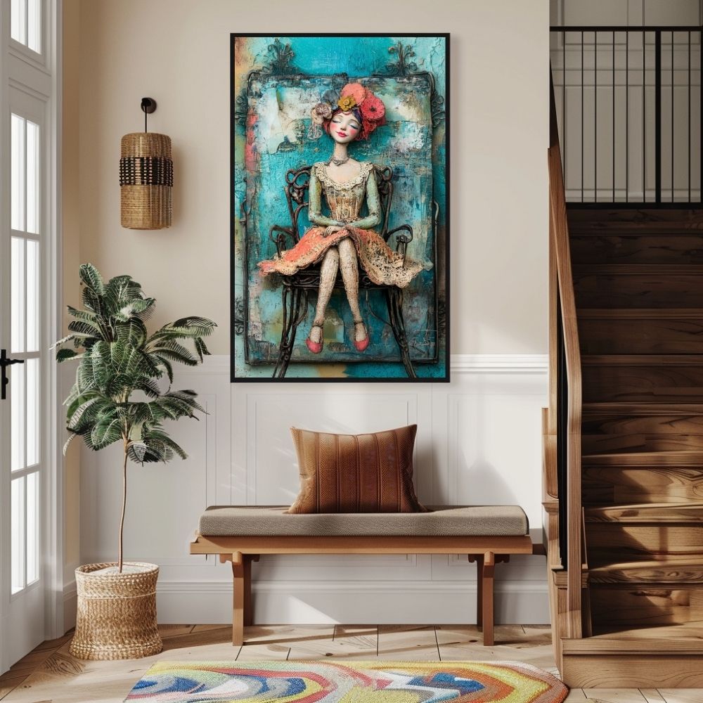 Lush Florals – Woman Portrait with Whimsical Flair - Infusion Home