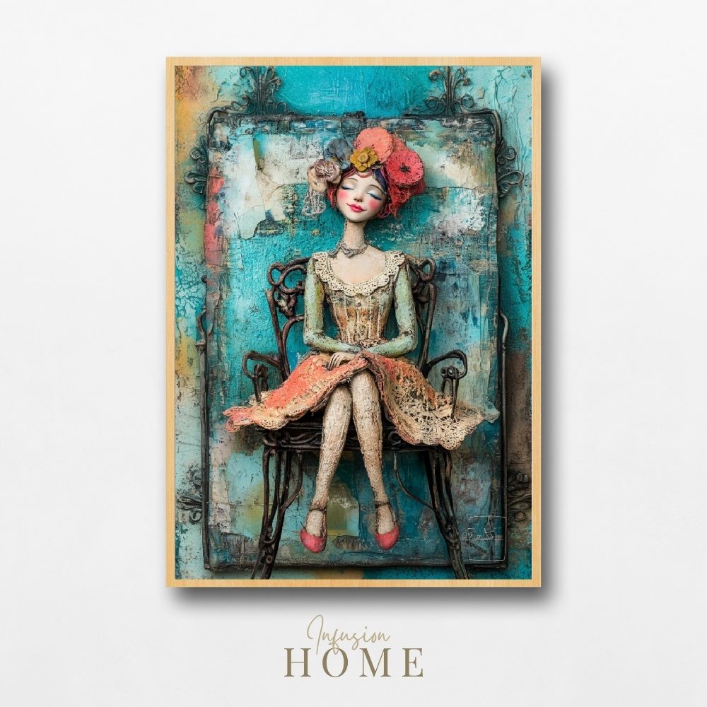 Lush Florals – Woman Portrait with Whimsical Flair - Infusion Home