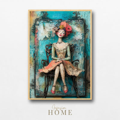 Lush Florals – Woman Portrait with Whimsical Flair - Infusion Home