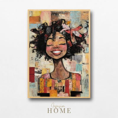 Playful Grace – Bold Colors in Whimsical Portrait Art - Infusion Home