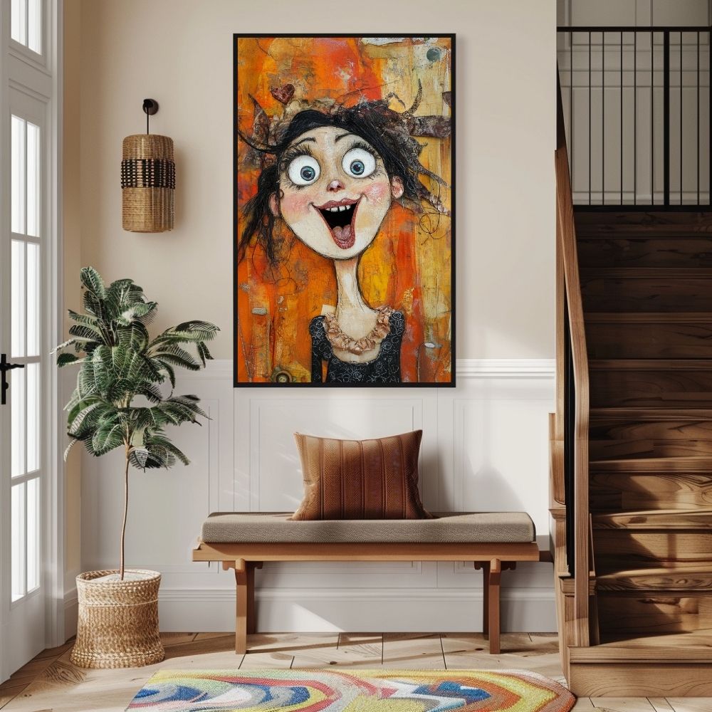 Quirky Joy – Whimsical Art of a Happy Woman - Infusion Home