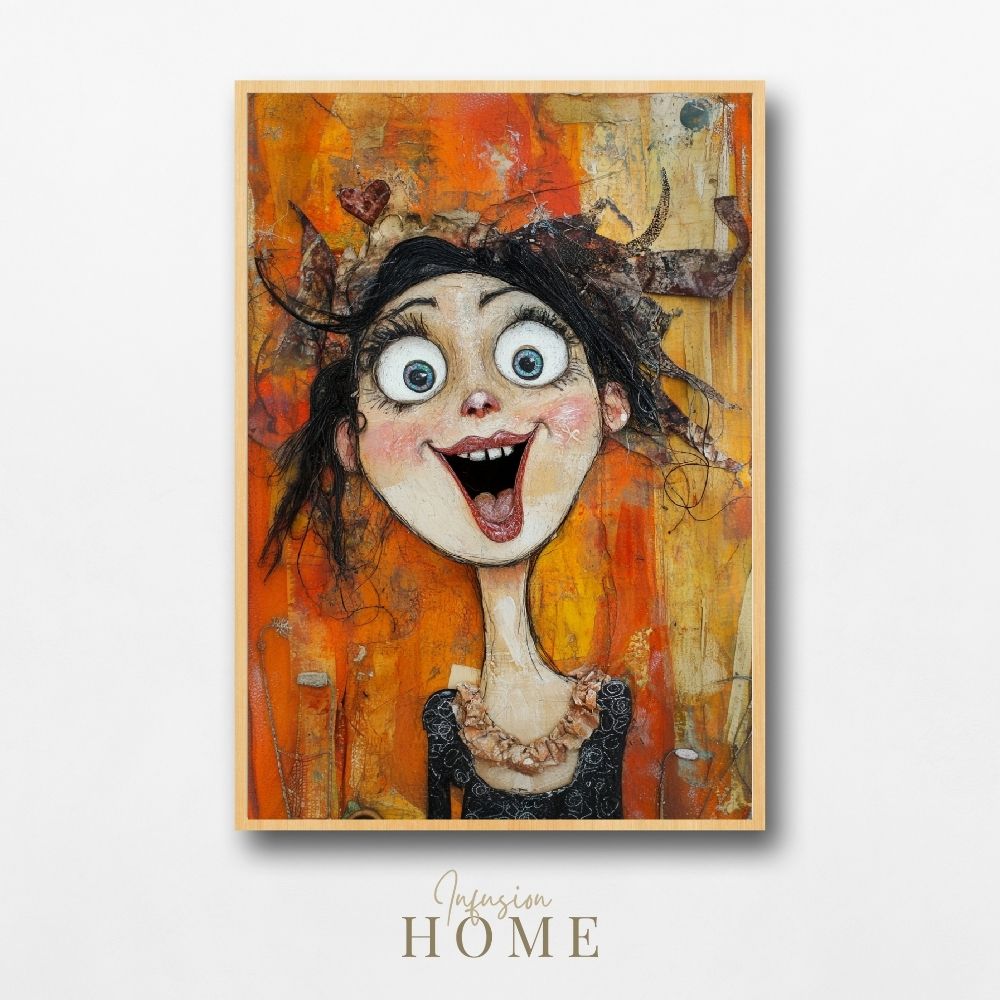 Quirky Joy – Whimsical Art of a Happy Woman - Infusion Home