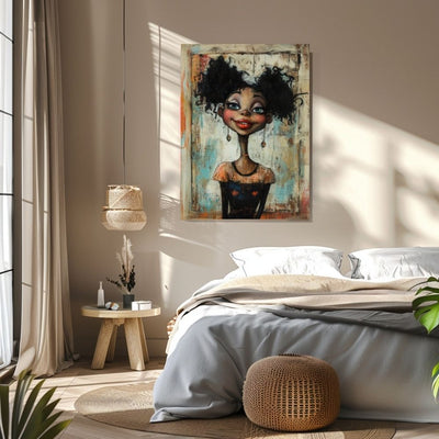 Whimsical Delight – Quirky Portrait with Bold Details - Infusion Home