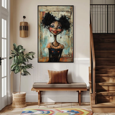 Whimsical Delight – Quirky Portrait with Bold Details - Infusion Home