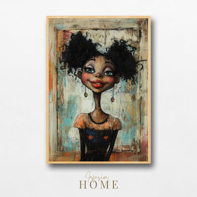 Whimsical Delight – Quirky Portrait with Bold Details - Infusion Home