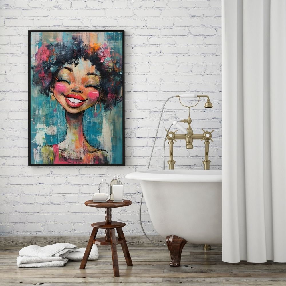 Whimsical Glow – Artful Portrait of a Quirky Woman - Infusion Home