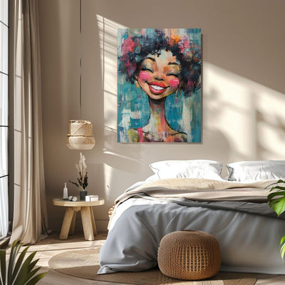 Whimsical Glow – Artful Portrait of a Quirky Woman - Infusion Home