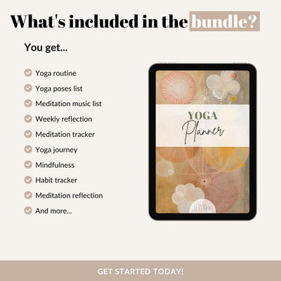 Yoga Planner – Printable & Fillable Digital Download